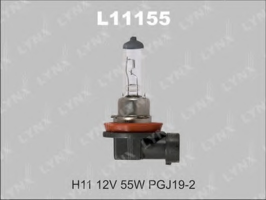 l11155 LYNXauto Лампа накаливания, фара дальнего света; Лампа накаливания, основная фара; Лампа накаливания, противотуманная фара; Лампа накаливания, 