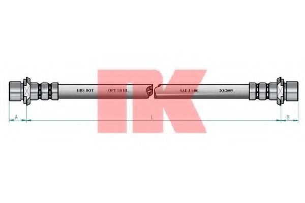 8545141 NK Тормозной шланг
