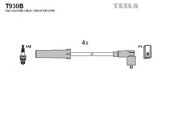 Купить t930b TESLA Комплект проводов зажигания в интернет-магазине Ravta – самая низкая цена