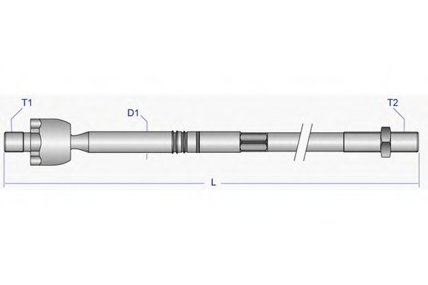 VV-AX-5539 MOOG Осевой шарнир, рулевая тяга