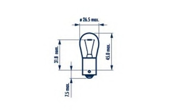 17635 Narva Лампа накаливания, фонарь указателя поворота; Лампа накаливания, основная фара; Лампа накаливания, фонарь сигнала торможения; Лампа накаливания,