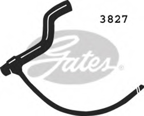 Купить 3827 GATES Шланг радиатора в интернет-магазине Ravta – самая низкая цена