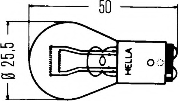 1987302215 Bosch Лампа накаливания, фонарь сигнала тормож./ задний габ. огонь; Лампа накаливания, задняя противотуманная фара; Лампа накаливания, задний гар