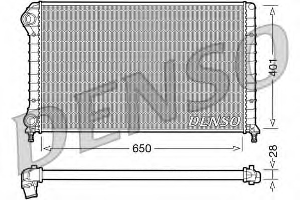 DRM09061 DENSO Радиатор, охлаждение двигателя