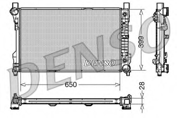 Купить DRM17079 DENSO Радиатор, охлаждение двигателя в интернет-магазине Ravta – самая низкая цена