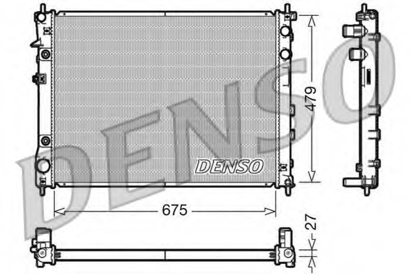 Купить DRM36012 Denso Радиатор, охлаждение двигателя в интернет-магазине Ravta – самая низкая цена