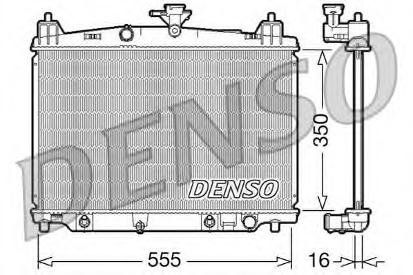 Купить DRM44018 Denso Радиатор, охлаждение двигателя в интернет-магазине Ravta – самая низкая цена