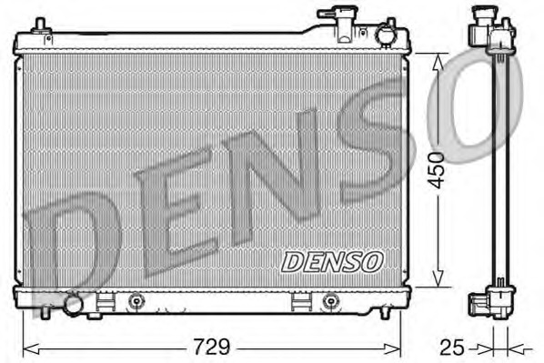 Купить DRM46100 Denso Радиатор, охлаждение двигателя в интернет-магазине Ravta – самая низкая цена