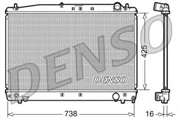 Купить drm50033 DENSO Радиатор, охлаждение двигателя в интернет-магазине Ravta – самая низкая цена