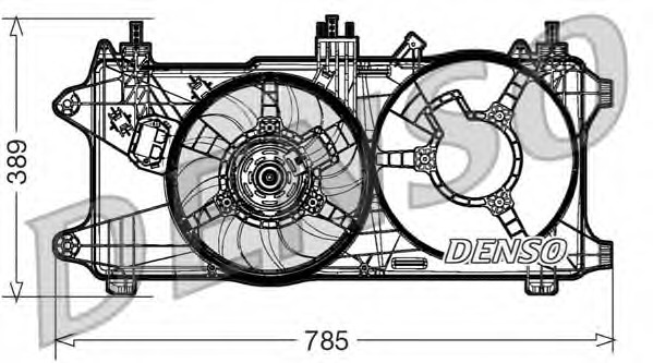 DER09084 Denso Вентилятор, охлаждение двигателя