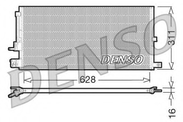 dcn11007 DENSO Конденсатор, кондиционер