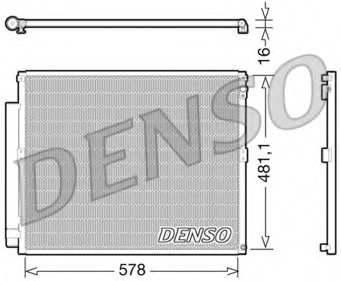 dcn50017 DENSO Конденсатор, кондиционер