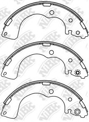 Купить fn3402 NiBK Комплект тормозных колодок в интернет-магазине Ravta – самая низкая цена