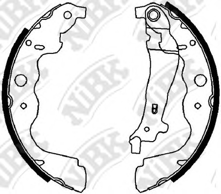 FN43551 NiBK Комплект тормозных колодок