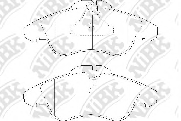PN0301W NiBK Комплект тормозных колодок, дисковый тормоз