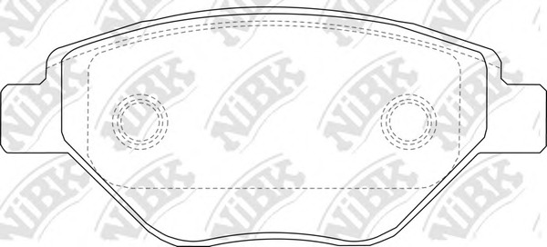 Купить PN0362 NiBK Комплект тормозных колодок, дисковый тормоз в интернет-магазине Ravta – самая низкая цена