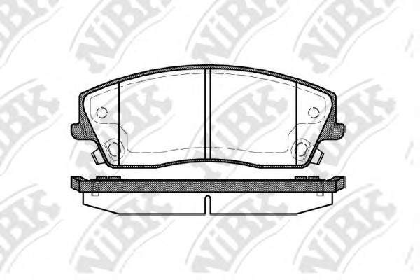 PN0423 NiBK Комплект тормозных колодок, дисковый тормоз
