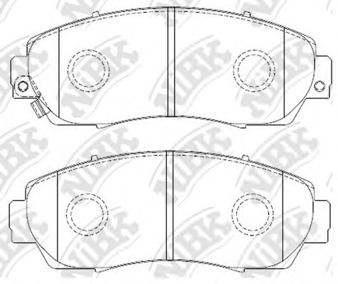 PN8802 NiBK Комплект тормозных колодок, дисковый тормоз