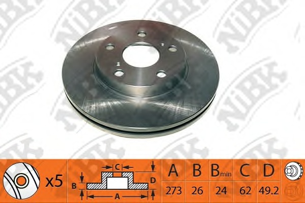 Купить RN1351 NiBK Тормозной диск в интернет-магазине Ravta – самая низкая цена