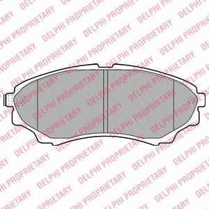 LP2036 Delphi Комплект тормозных колодок, дисковый тормоз