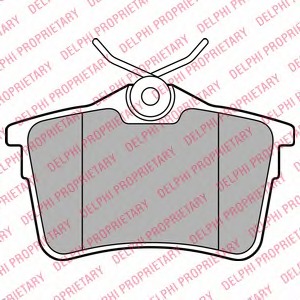 lp2147 DELPHI Комплект тормозных колодок, дисковый тормоз