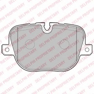 LP2175 Delphi Комплект тормозных колодок, дисковый тормоз