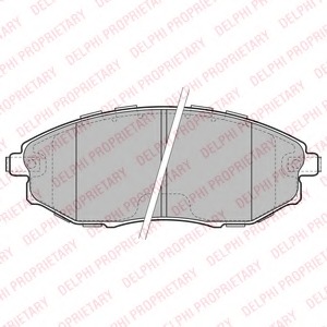 LP2183 Delphi Комплект тормозных колодок, дисковый тормоз