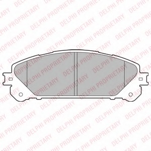 LP2201 Delphi Комплект тормозных колодок, дисковый тормоз