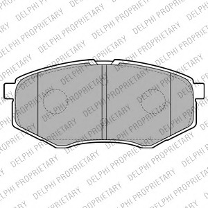 lp2227 DELPHI Комплект тормозных колодок, дисковый тормоз