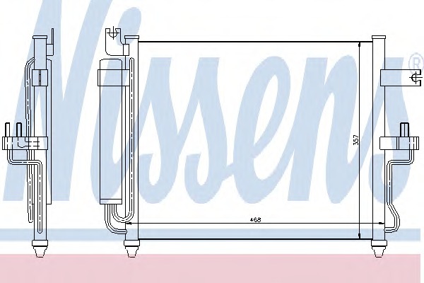 94452 Nissens Конденсатор, кондиционер