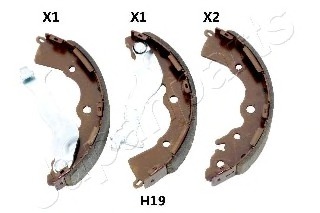 gf-h19af JAPANPARTS Комплект тормозных колодок