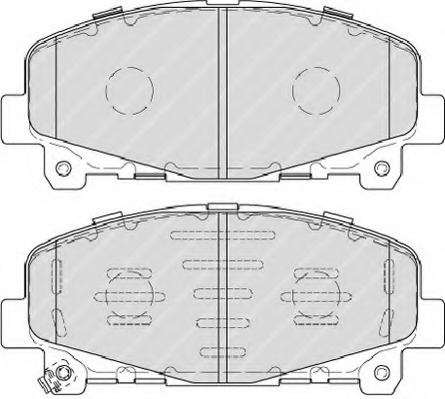 FDB4270 Ferodo Комплект тормозных колодок, дисковый тормоз