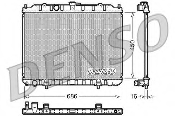 Купить drm46004 DENSO Радиатор, охлаждение двигателя в интернет-магазине Ravta – самая низкая цена