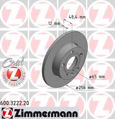Купить 600.3222.20 ZIMMERMANN Тормозной диск в интернет-магазине Ravta – самая низкая цена