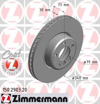 Купить 150.2903.20 ZIMMERMANN Тормозной диск в интернет-магазине Ravta – самая низкая цена