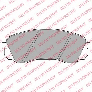 LP2094 Delphi Комплект тормозных колодок, дисковый тормоз