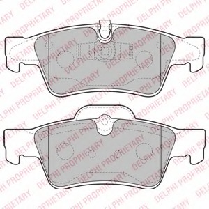 LP2124 Delphi Комплект тормозных колодок, дисковый тормоз