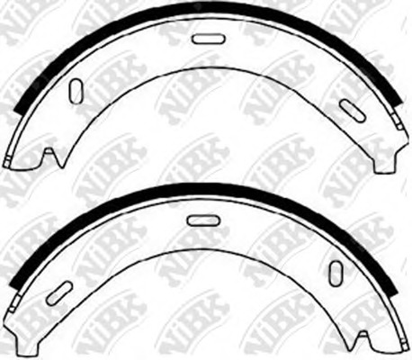 FN0571 NiBK Комплект тормозных колодок
