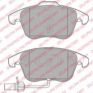 LP2107 Delphi Комплект тормозных колодок, дисковый тормоз