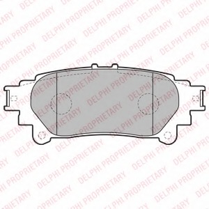 LP2196 Delphi Комплект тормозных колодок, дисковый тормоз