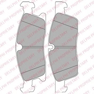 LP2298 Delphi Комплект тормозных колодок, дисковый тормоз