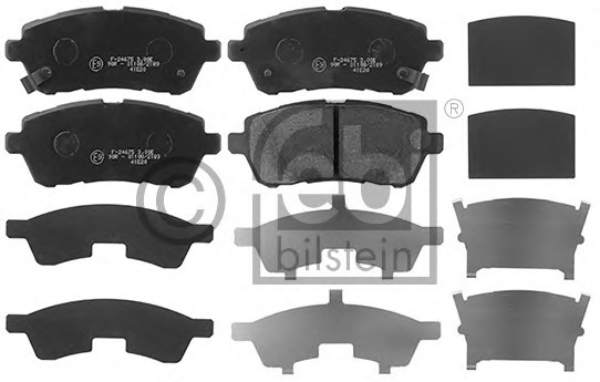 0986494195 Bosch Комплект тормозных колодок, дисковый тормоз