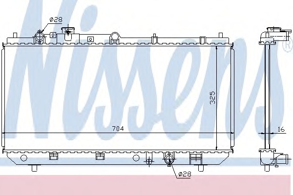 62403 Nissens Радиатор, охлаждение двигателя