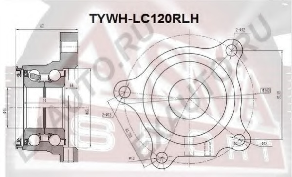 0182-lc120rlh FEBEST Ступица колеса