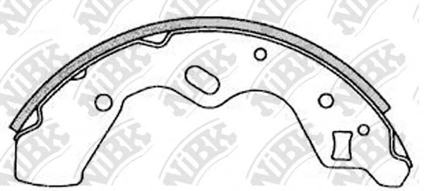 FN3388 NiBK Комплект тормозных колодок