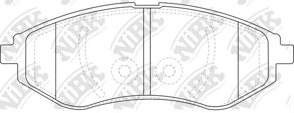 PN0370 NiBK Комплект тормозных колодок, дисковый тормоз