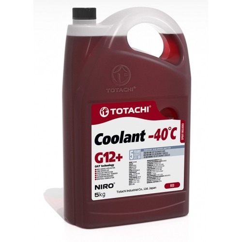 Купить Охлаждающая жидкость TOTACHI NIRO COOLANT Red -40C G12+ 5кг в интернет-магазине Ravta – самая низкая цена