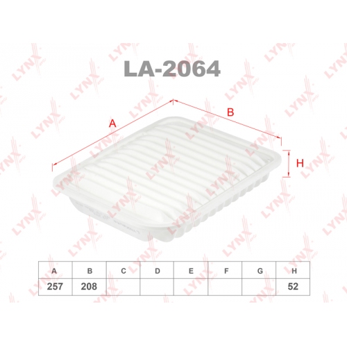 Купить Фильтр воздушный LYNXauto LA-2064 в интернет-магазине Ravta – самая низкая цена