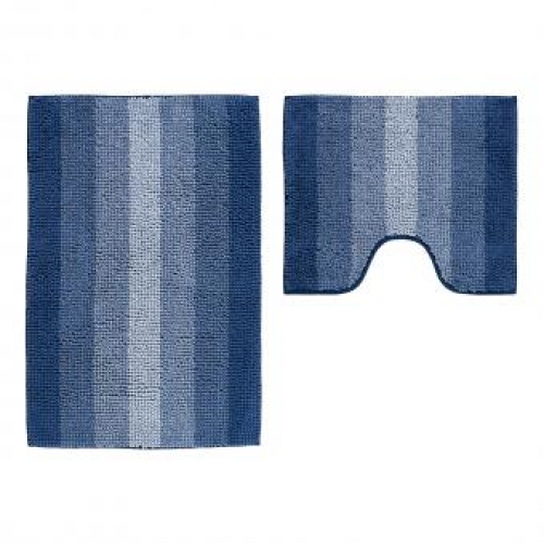 Купить Набор ковриков для ванной Shahintex Multimakaron синий 600*900мм+500*600мм 00933924 в интернет-магазине Ravta – самая низкая цена