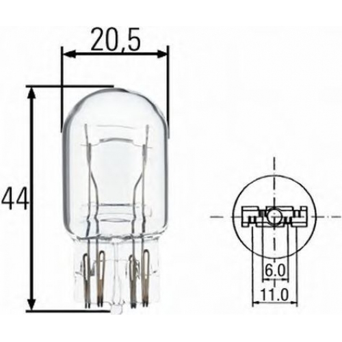 Купить (8gd008893-002) HELLA Лампа w21/5w, 12 v, w3x16q в интернет-магазине Ravta – самая низкая цена